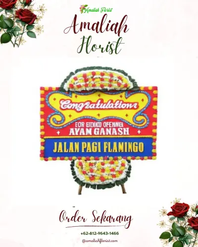 Bunga Papan Congratulation di Sasak Panjang